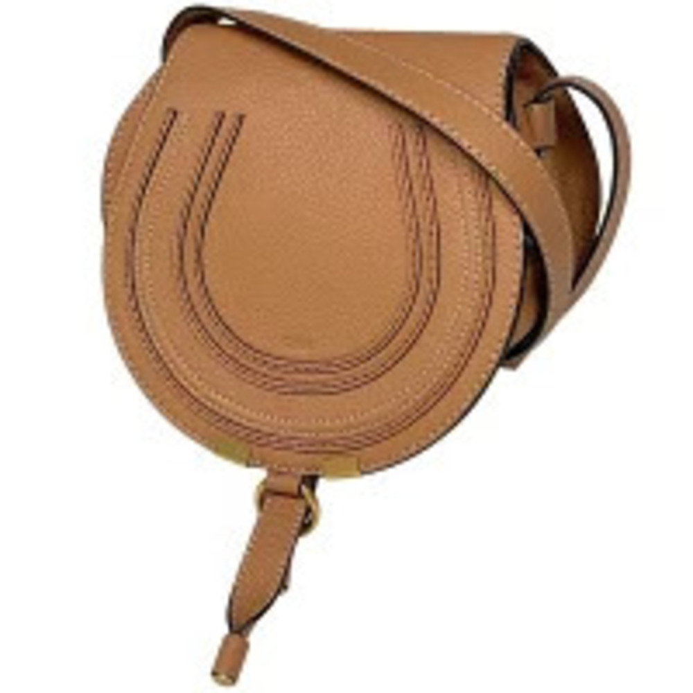Chloe Marcie Shoulder Bag Leather Brown